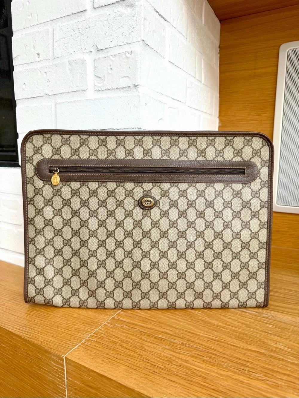 Gucci Authentic Vintage GG Monogram Portfolio Bag